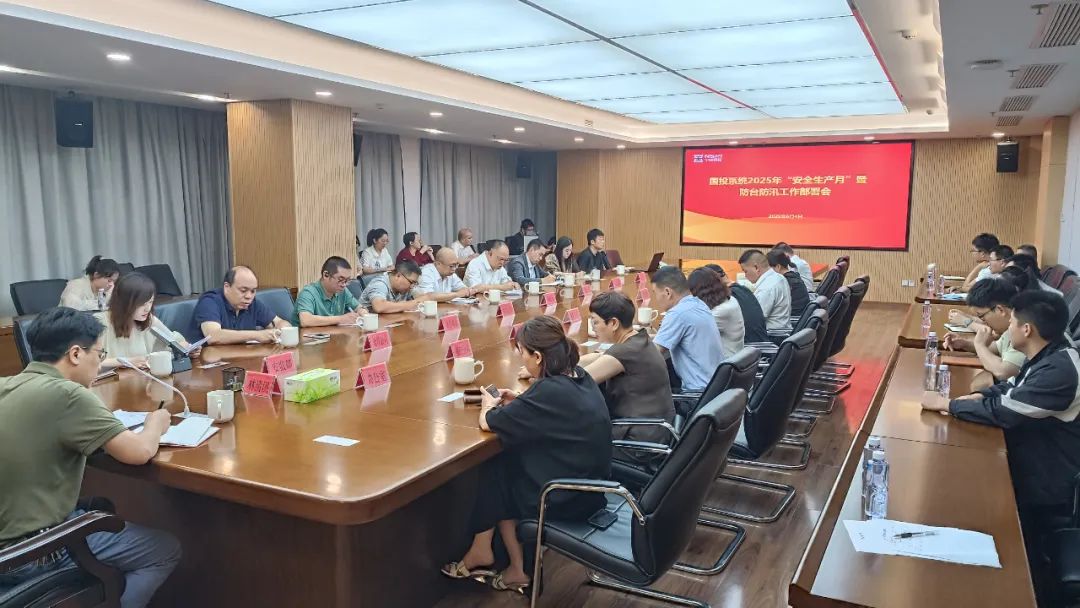 【糖心vlog资讯
】糖心vlog
召开国投系统2025年“安全生产月”暨防台防汛工作部署会议